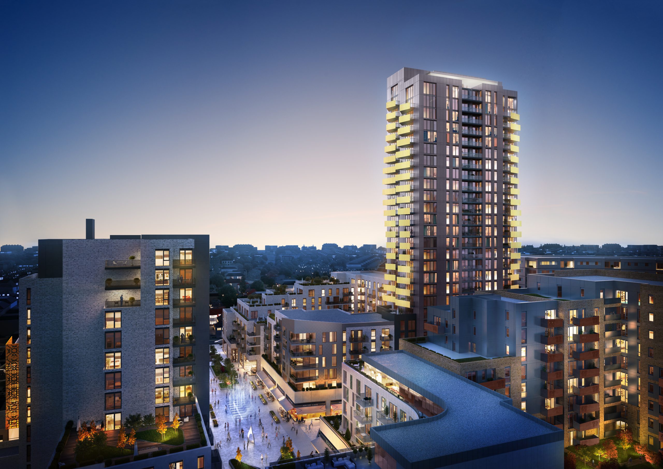 High Street Quarter Image TPB HounslowHighStreet02 CGI04 Areal 07b