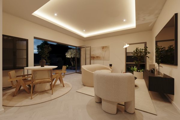 Living Room Night View